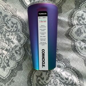 NEW Corkcicle Dragonfly Gradient Blue and Purple Tumbler, 16oz